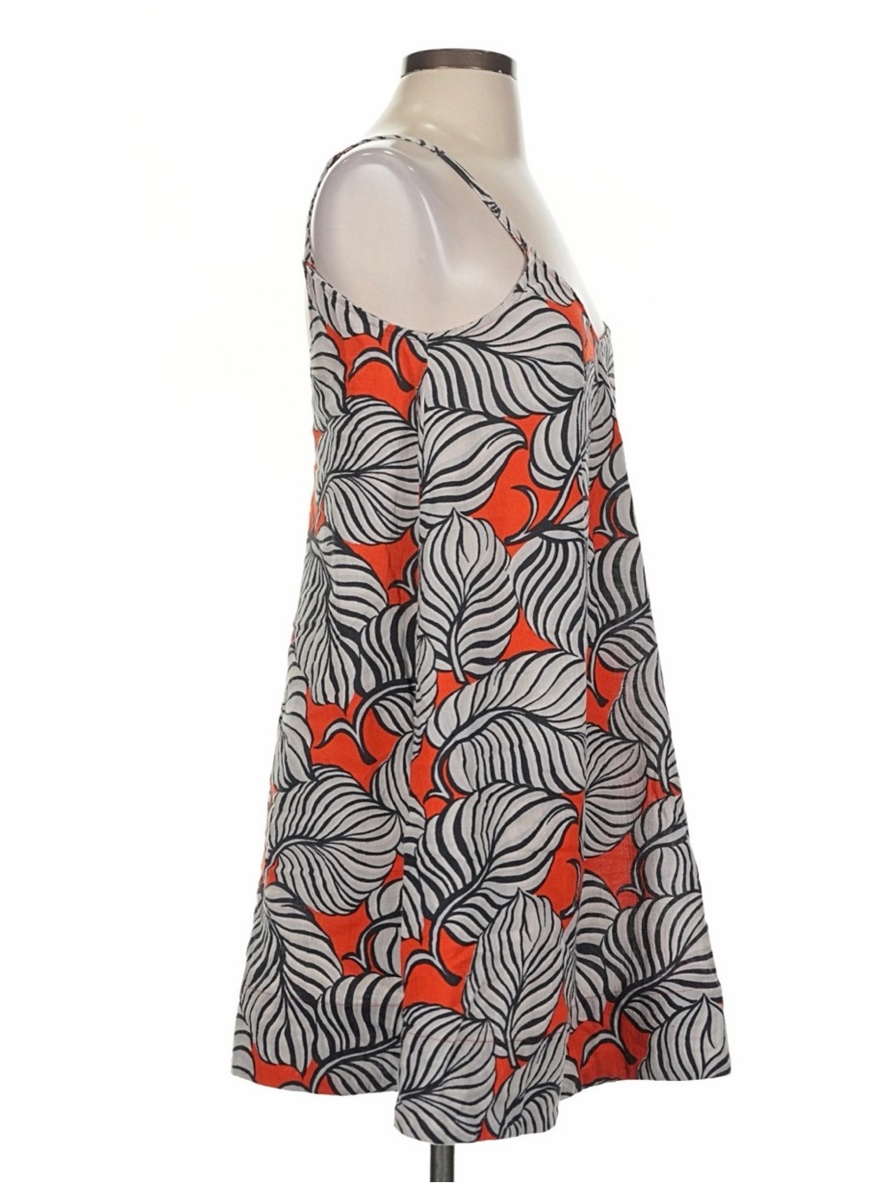 Madewell Floral Cotton Mini Dress in Red & Black Size Small